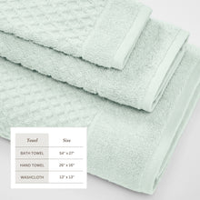 Load image into Gallery viewer, Cotton Diamond Waffle Weave Bath Towel Set - Grayson Collection