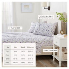 Load image into Gallery viewer, Watercolor Floral Sheet Set - Delia Collection