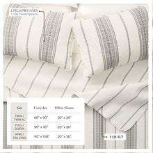 Load image into Gallery viewer, Stripe Quilt - Wesley Collection