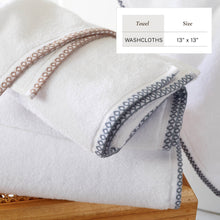 Load image into Gallery viewer, Cotton Border-Stitched 6-Piece Towel Set - Valery Collection