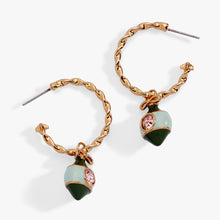 Load image into Gallery viewer, Crystal Bow &amp; Ornament Twisted Hoop Earrings