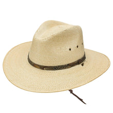 Load image into Gallery viewer, Stetson Cumberland – Mexican Palm Straw Outback Fedora Hat
