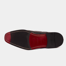 Load image into Gallery viewer, The Bishkek Black Leather Cap Toe Double Monk Strap Men Shoe