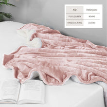 Load image into Gallery viewer, Velvet Plush Sherpa Bed Blanket - Sherpa Fleece Collection