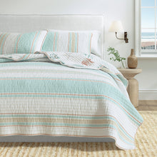Load image into Gallery viewer, Coastal Printed Cotton Quilt Set - St. Augustine Collection