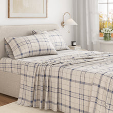 Load image into Gallery viewer, Turkish Cotton Flannel Sheet Set - Plaid &amp; Stripe Collection