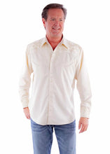 Load image into Gallery viewer, Scully Floral Tooled Embroidery - Men's Western Shirt