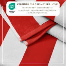 Load image into Gallery viewer, Cotton Velour Cabana Stripe Beach Towel - Novia Collection