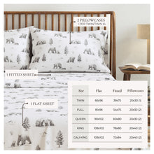 Load image into Gallery viewer, Turkish Cotton Flannel Sheet - Lakeview Collection