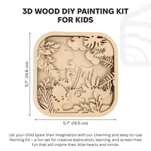 Load image into Gallery viewer, 3D DIY Wood Painting Kit for Kids – Dino
