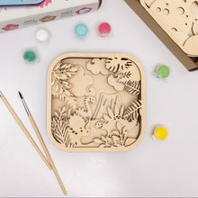 Load image into Gallery viewer, 3D DIY Wood Painting Kit for Kids – Dino