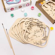 Load image into Gallery viewer, 3D DIY Wood Painting Kit for Kids – Dino