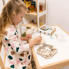 Load image into Gallery viewer, 3D DIY Wood Painting Kit for Kids – Dino