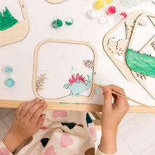 Load image into Gallery viewer, 3D DIY Wood Painting Kit for Kids – Dino