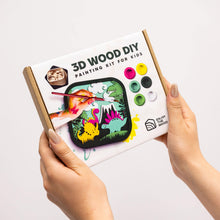 Load image into Gallery viewer, 3D DIY Wood Painting Kit for Kids – Dino