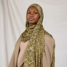 Load image into Gallery viewer, Painted Watercolor Modal Hijab in Bohemian Style (MH141)