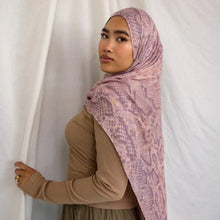 Load image into Gallery viewer, Painted Watercolor Modal Hijab in Bohemian Style (MH141)