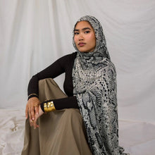 Load image into Gallery viewer, Painted Watercolor Modal Hijab in Bohemian Style (MH141)