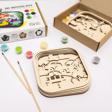 Load image into Gallery viewer, 3D DIY Wood Painting Kit for Kids – Cars
