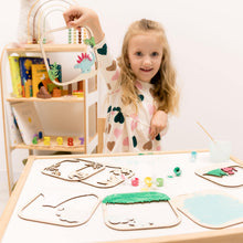 Load image into Gallery viewer, 3D DIY Wood Painting Kit for Kids – Dino