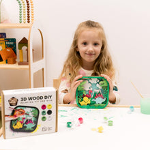 Load image into Gallery viewer, 3D DIY Wood Painting Kit for Kids – Dino