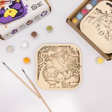 Load image into Gallery viewer, 3D DIY Wood Painting Kit for Kids – Safari