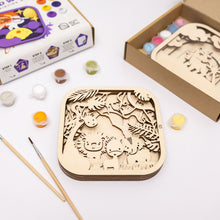 Load image into Gallery viewer, 3D DIY Wood Painting Kit for Kids – Safari