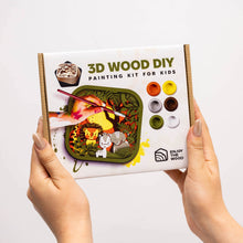 Load image into Gallery viewer, 3D DIY Wood Painting Kit for Kids – Safari