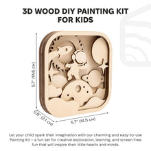 Load image into Gallery viewer, 3D DIY Wood Painting Kit for Kids – Space