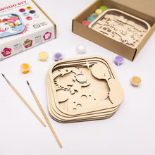 Load image into Gallery viewer, 3D DIY Wood Painting Kit for Kids – Space