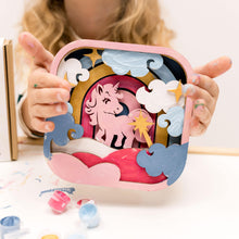 Load image into Gallery viewer, 3D DIY Wood Painting Kit for Kids – Unicorn