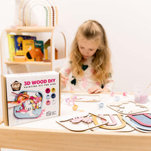 Load image into Gallery viewer, 3D DIY Wood Painting Kit for Kids – Unicorn