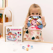 Load image into Gallery viewer, 3D DIY Wood Painting Kit for Kids – Unicorn