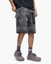 Load image into Gallery viewer, Valabasas Palace Rhinestone Shorts - Grey Wash