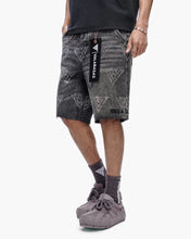 Load image into Gallery viewer, Valabasas Palace Rhinestone Shorts - Grey Wash