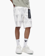 Load image into Gallery viewer, Valabasas Palace Rhinestone Shorts - White