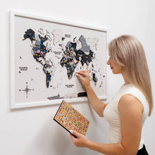 Load image into Gallery viewer, 3D Wooden Panel World Map - Nordik