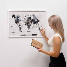 Load image into Gallery viewer, 3D Wooden Panel World Map - Nordik