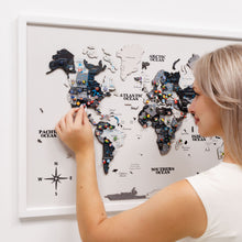Load image into Gallery viewer, 3D Wooden Panel World Map - Nordik