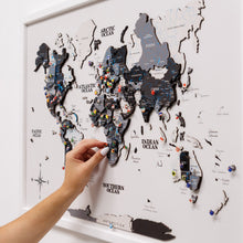 Load image into Gallery viewer, 3D Wooden Panel World Map - Nordik