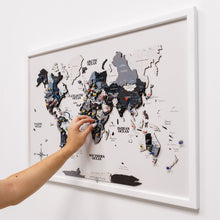 Load image into Gallery viewer, 3D Wooden Panel World Map - Nordik