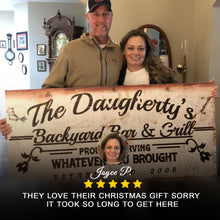 Load image into Gallery viewer, Backyard Bar &amp; Grill Sign II