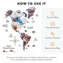 Load image into Gallery viewer, World Photo Map Midnight