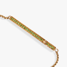 Load image into Gallery viewer, August Everyday Birthstone Pave Bolo Bracelet