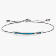 Load image into Gallery viewer, December Everyday Birthstone Pave Bolo Bracelet