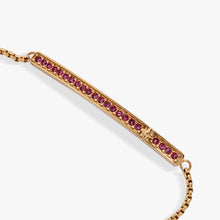 Load image into Gallery viewer, February Everyday Birthstone Pave Bolo Bracelet
