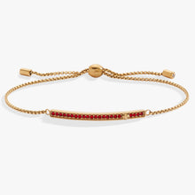 Load image into Gallery viewer, July Everyday Birthstone Pave Bolo Bracelet