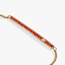 Load image into Gallery viewer, July Everyday Birthstone Pave Bolo Bracelet
