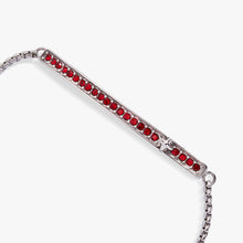 Load image into Gallery viewer, July Everyday Birthstone Pave Bolo Bracelet