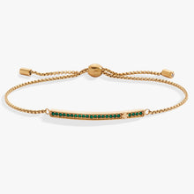 Load image into Gallery viewer, May Everyday Birthstone Pave Bolo Bracelet